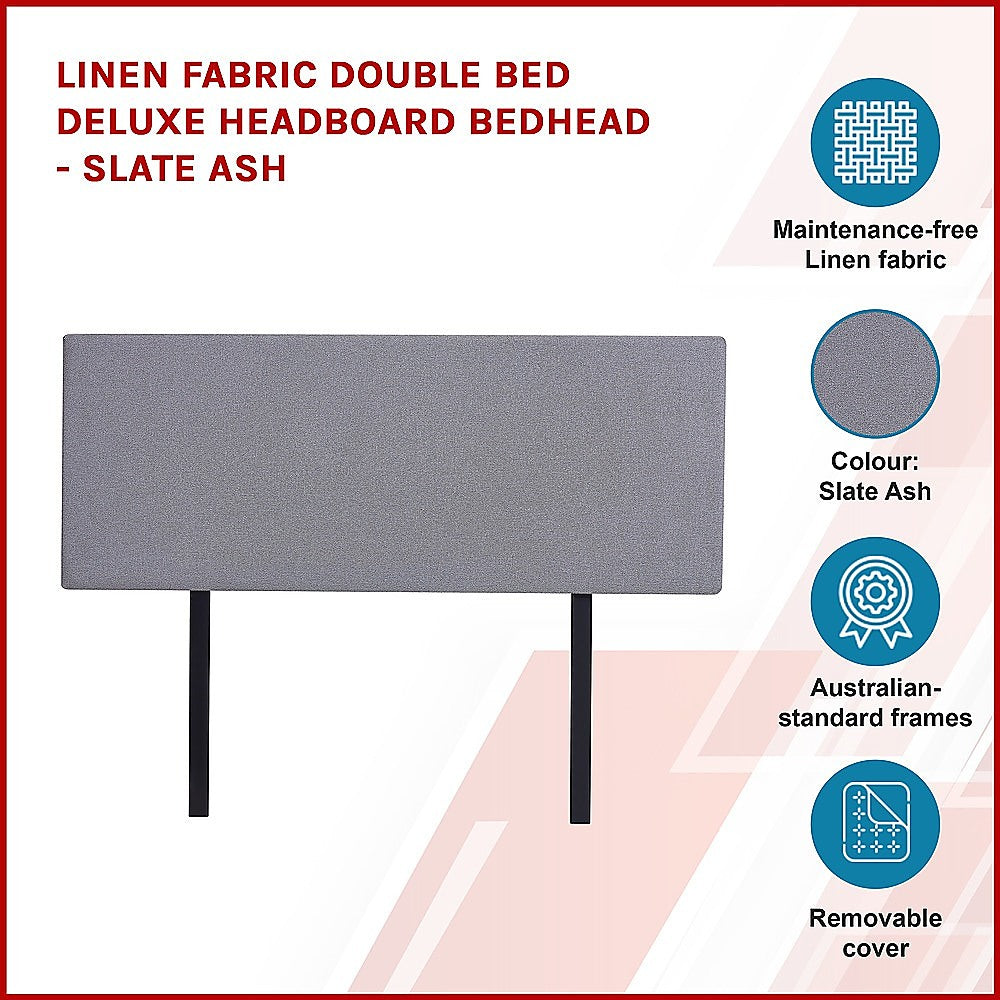 Anglers Reach Panel Bed Head, Slate Ash Double image 4