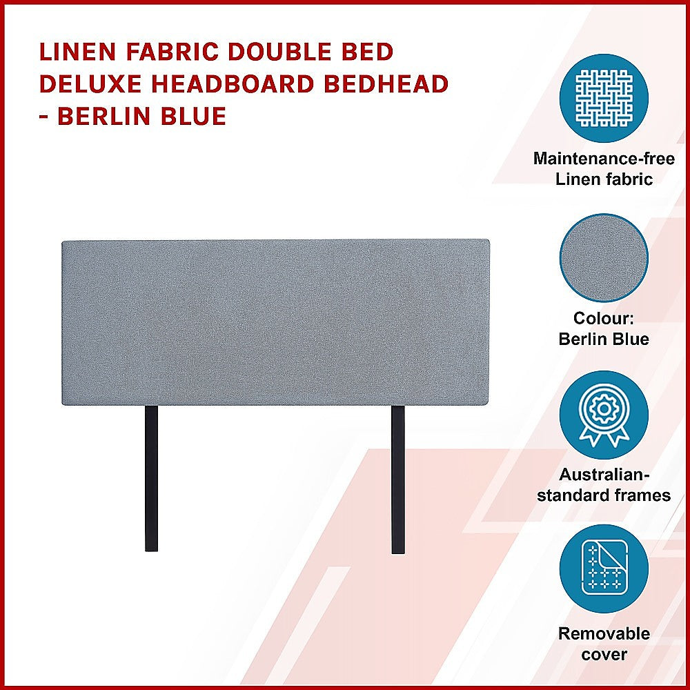 Anglers Reach Panel Bed Head, Berlin Blue Double image 4