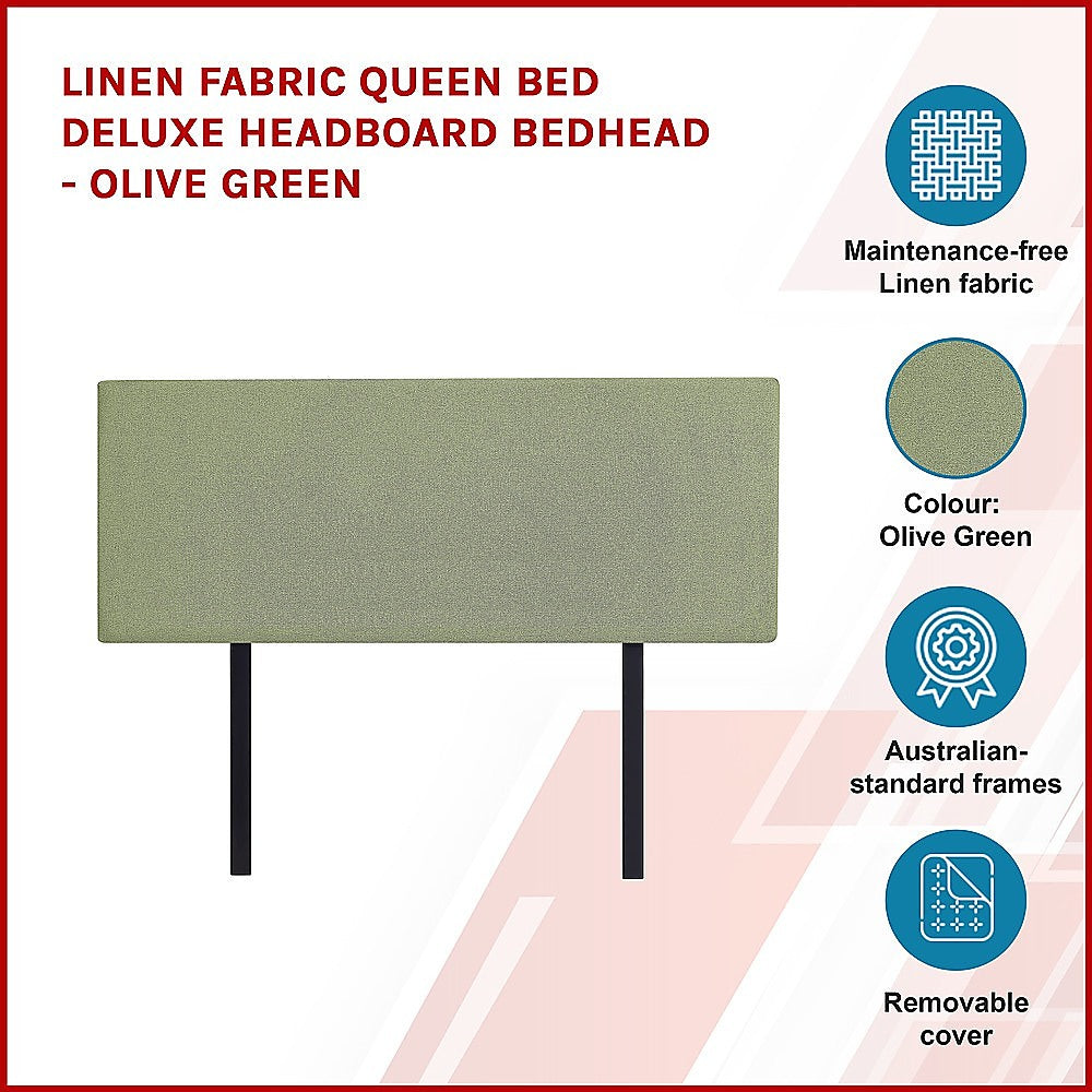 Anglers Reach Panel Bed Head, Olive Green Queen