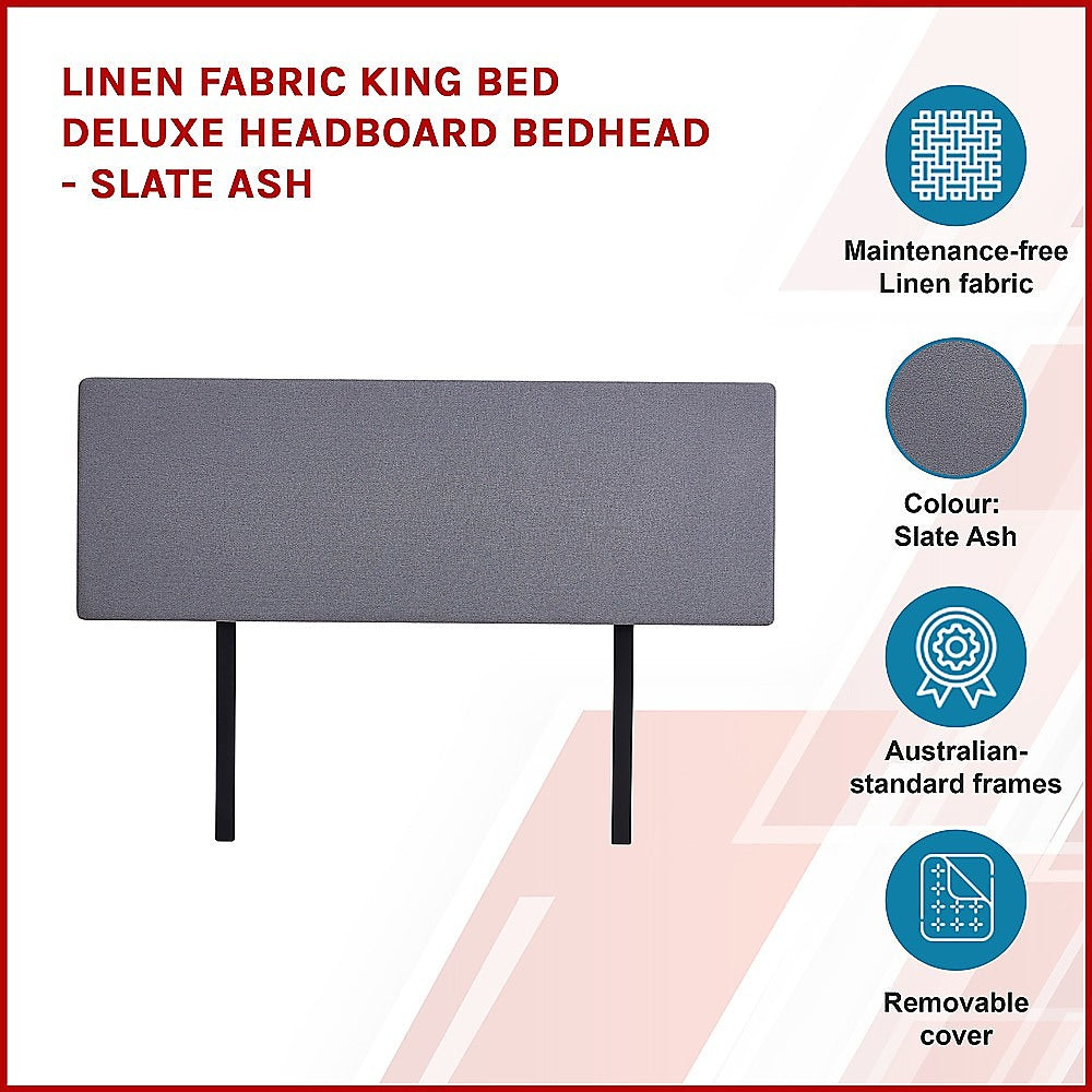 Anglers Reach Panel Bed Head, Slate Ash King