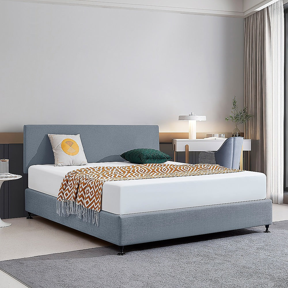 Braemar Bay Curved Bed Head, Berlin Blue King