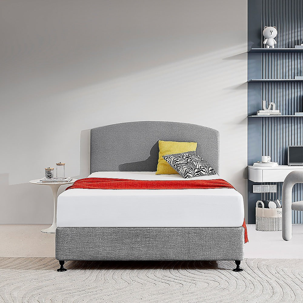 Braemar Bay Curved Bed Head, Night Ash Double