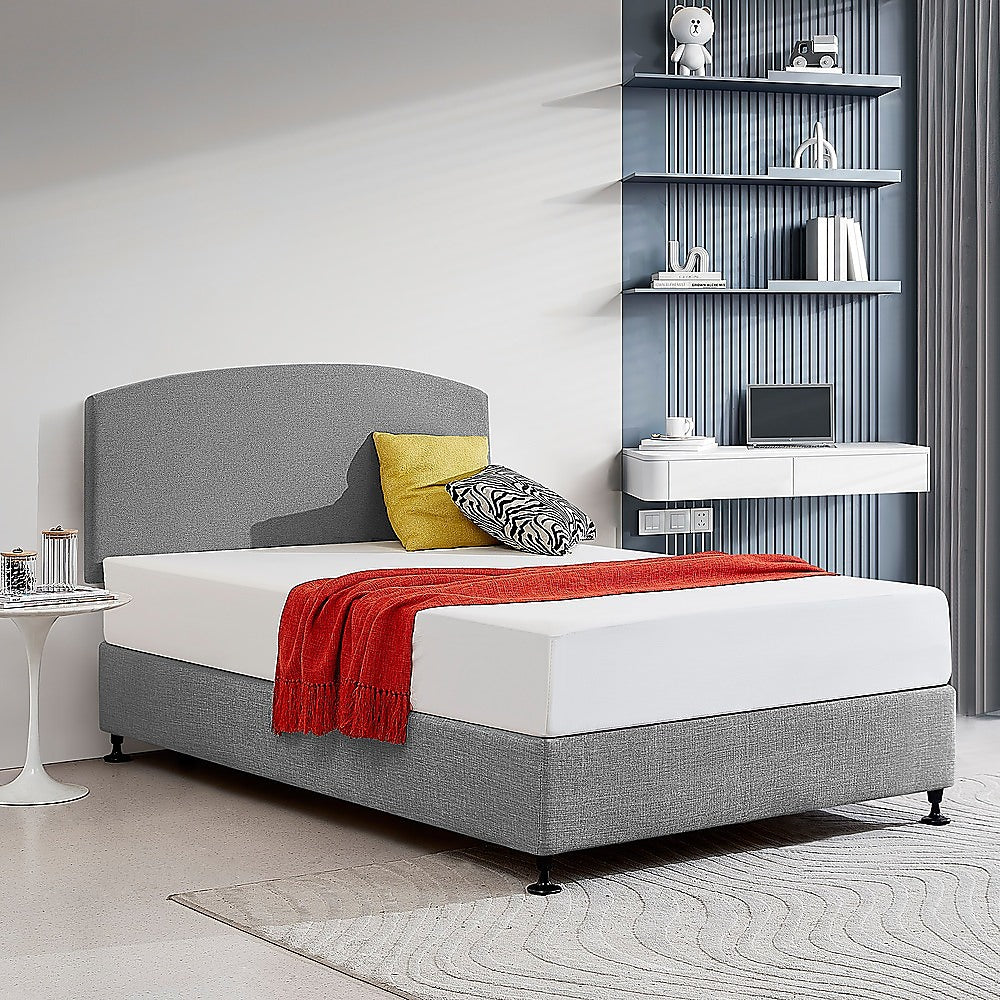 Braemar Bay Curved Bed Head, Night Ash Double