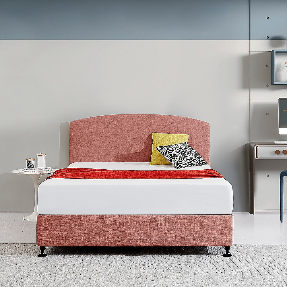 Braemar Bay Curved Bed Head, Pearl Copper Brown Queen