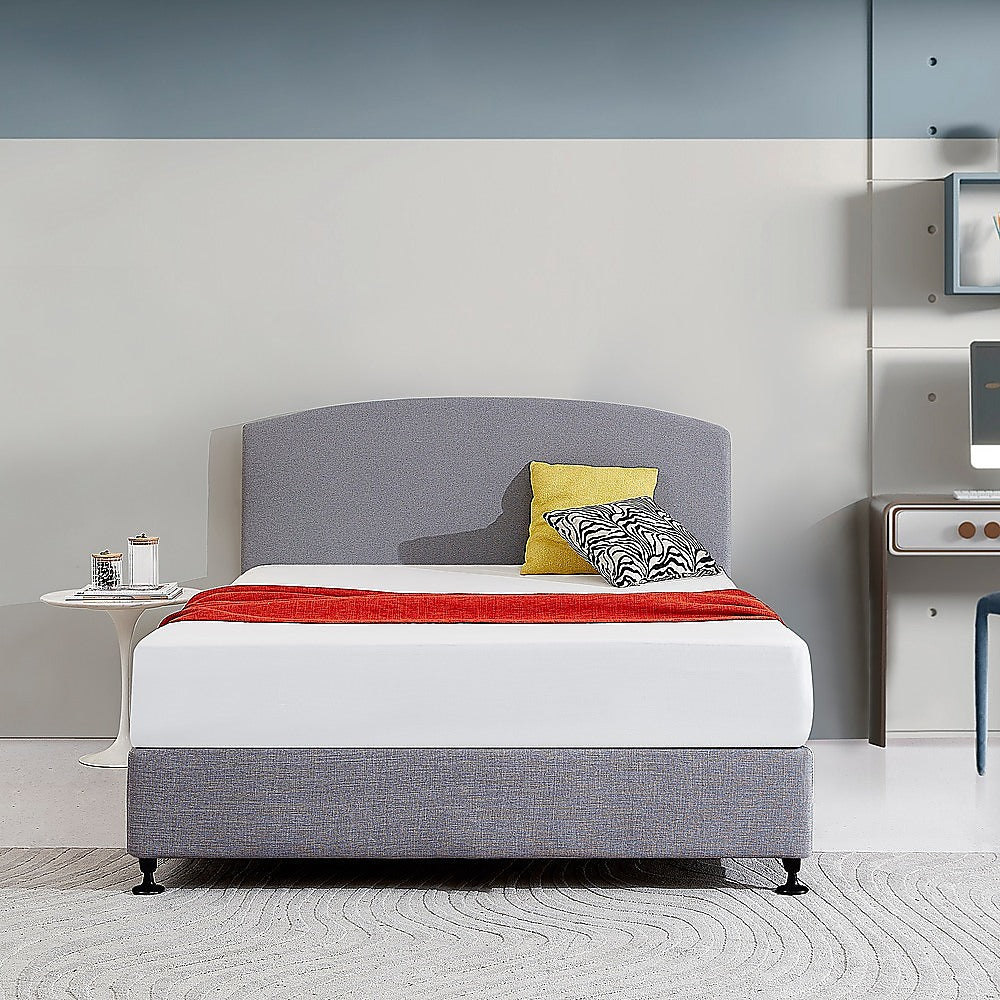 Braemar Bay Curved Bed Head, Slate Ash Queen