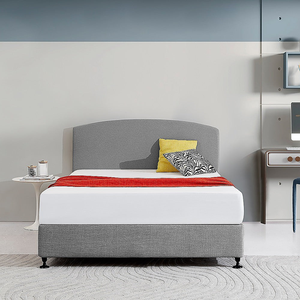 Braemar Bay Curved Bed Head, Night Ash Queen
