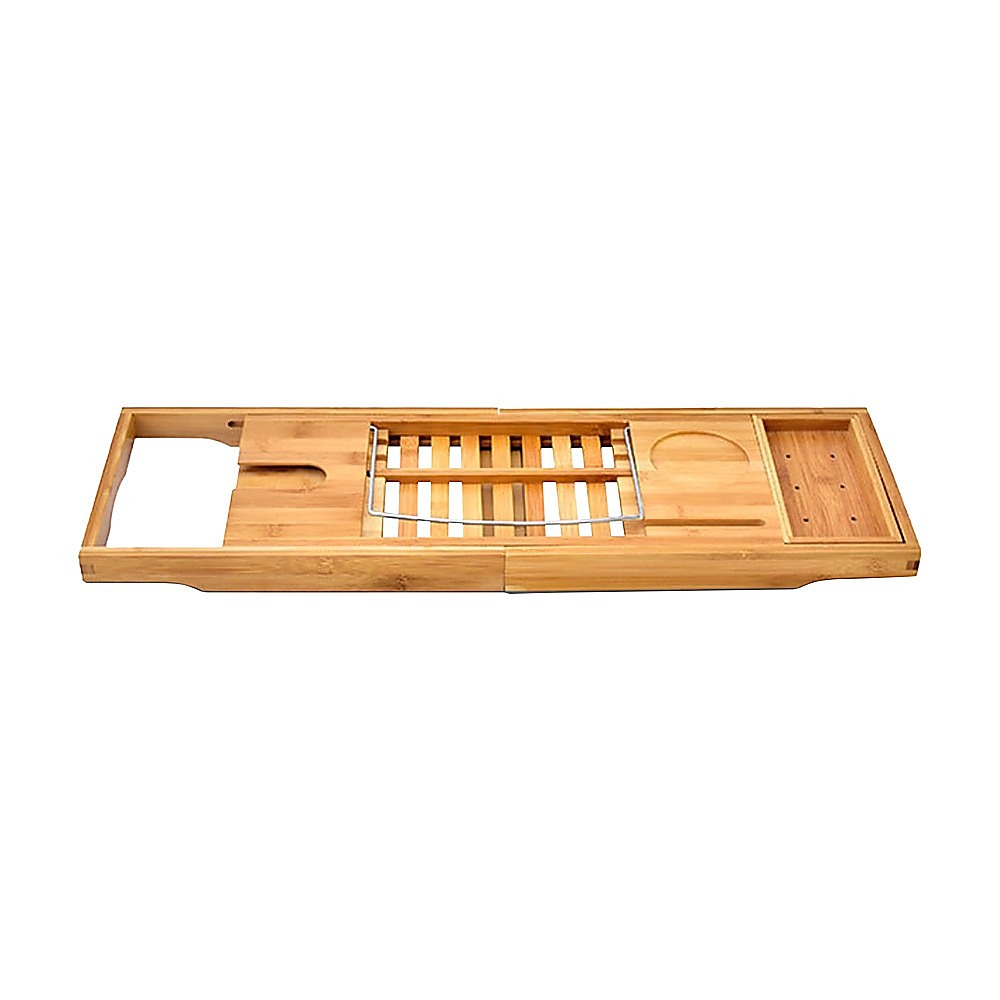 Bath caddy closed at 70 cm wide before extending