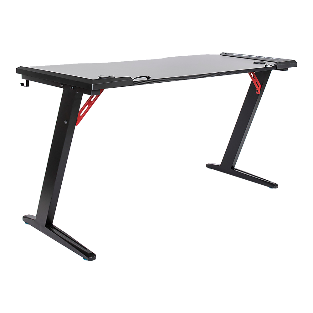 Downer black gaming desk in a home office