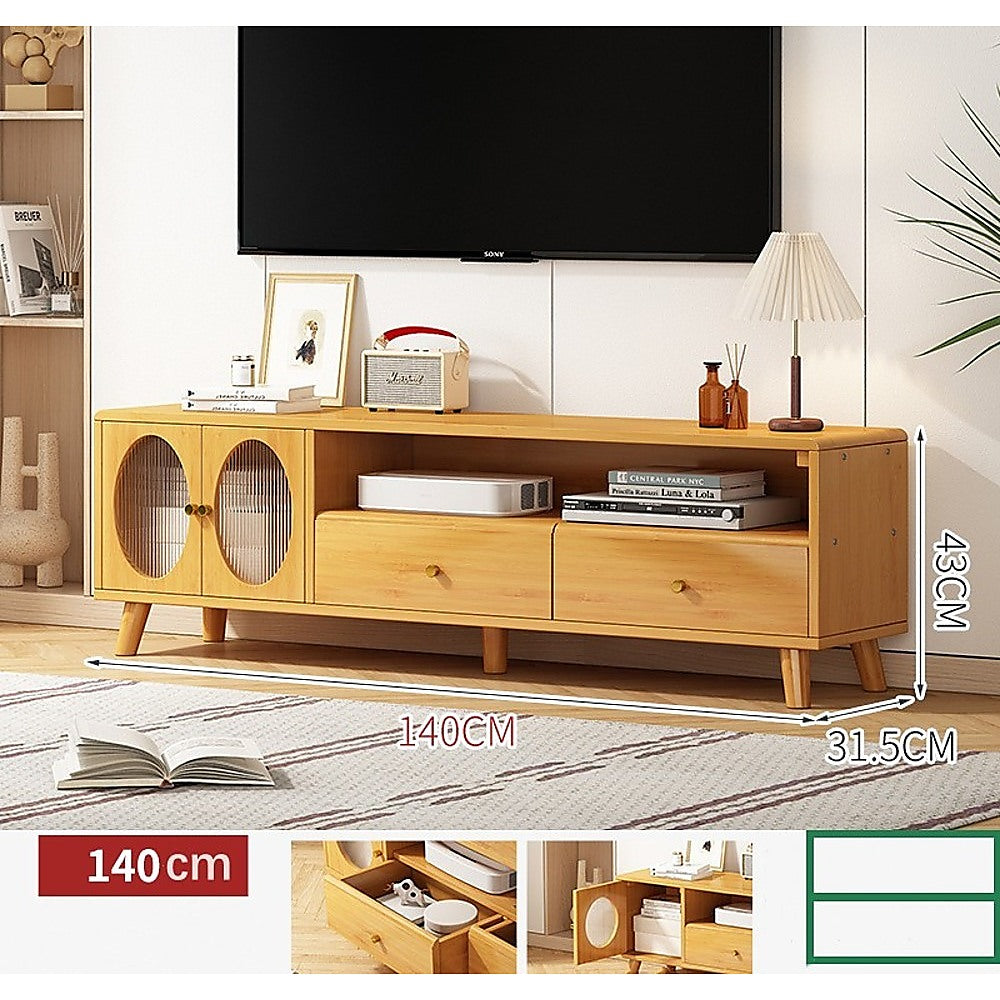 Ravenswood 140cm TV Cabinet, Natural Bamboo