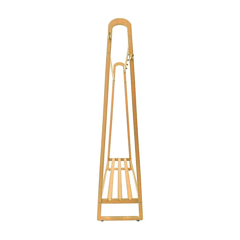 Montefrio Bamboo Clothes Rack, 160 x 100cm, Natural Wood