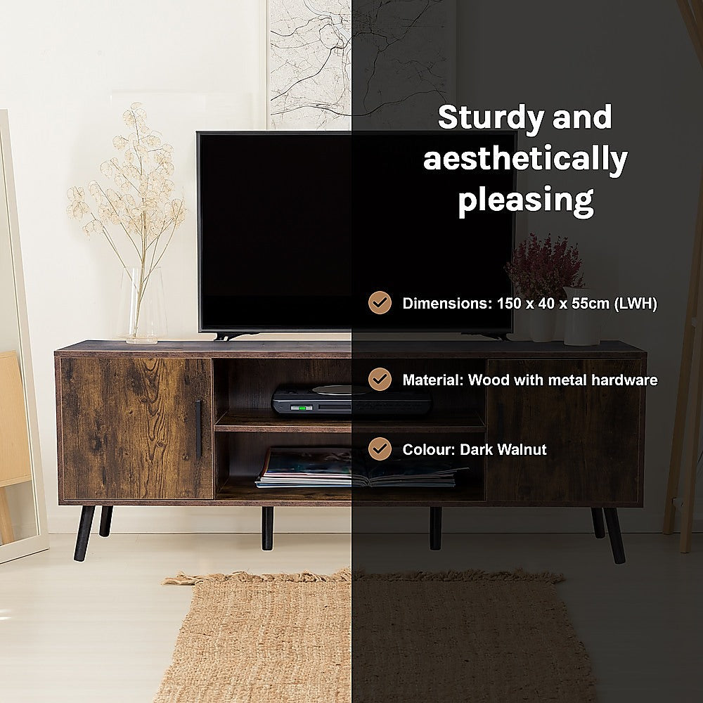 Modern Mid-Century TV Cabinet Entertainment Unit