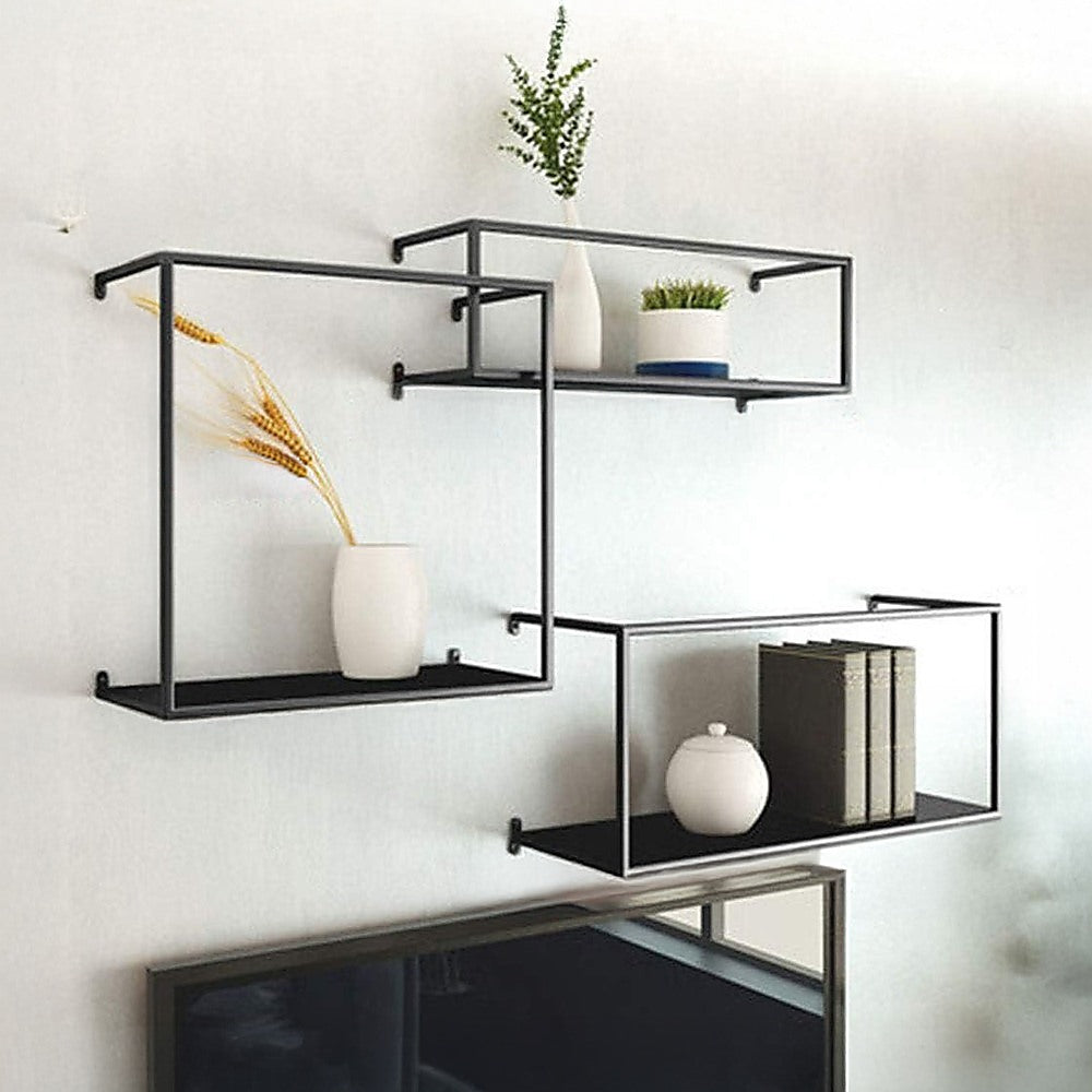 Millswood Floating Wall Shelf, Black
