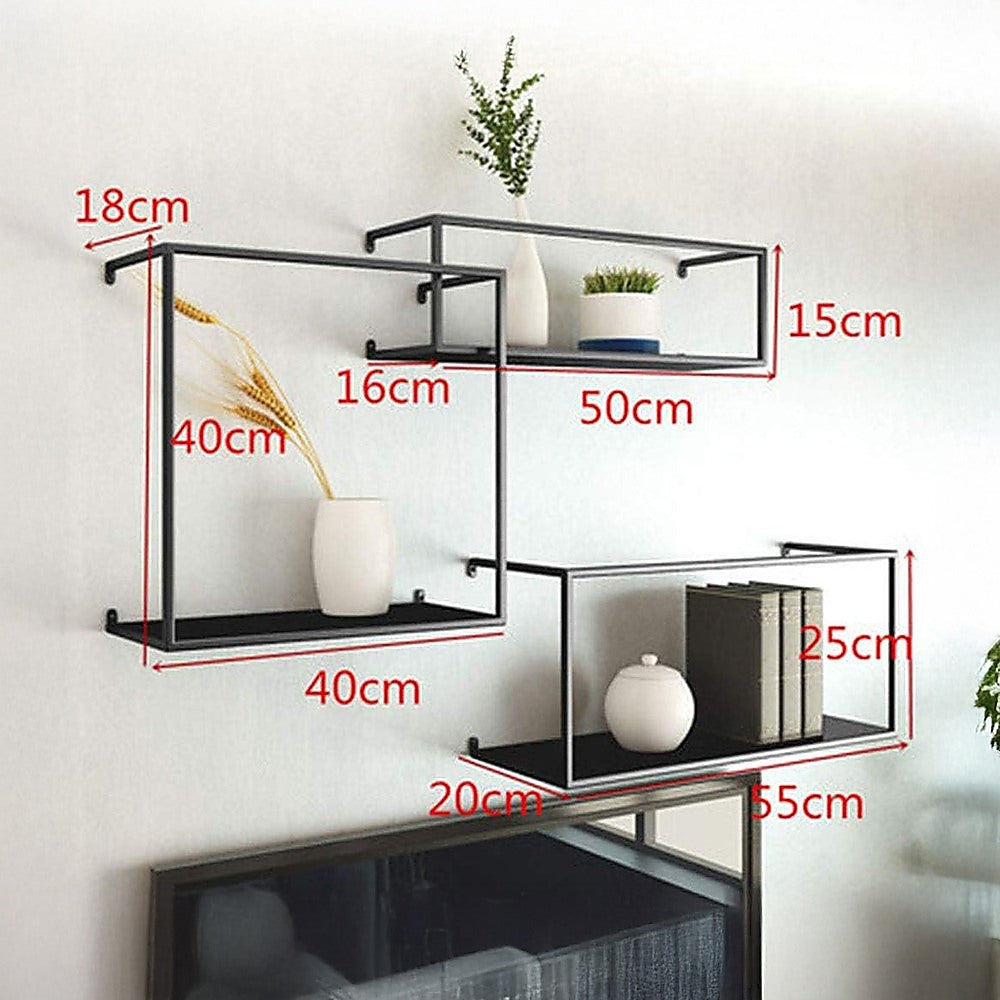 Millswood Floating Wall Shelf, Black