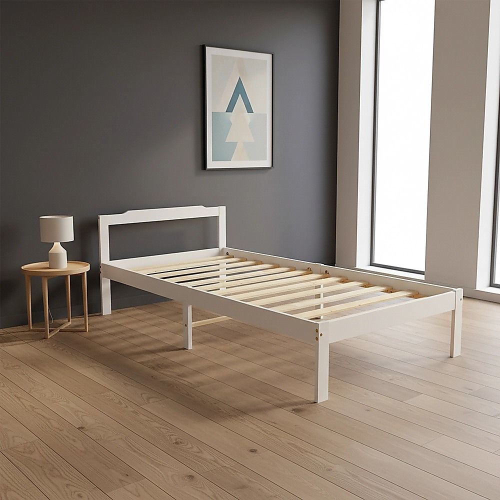 Vietri Single Bed Frame, Natural