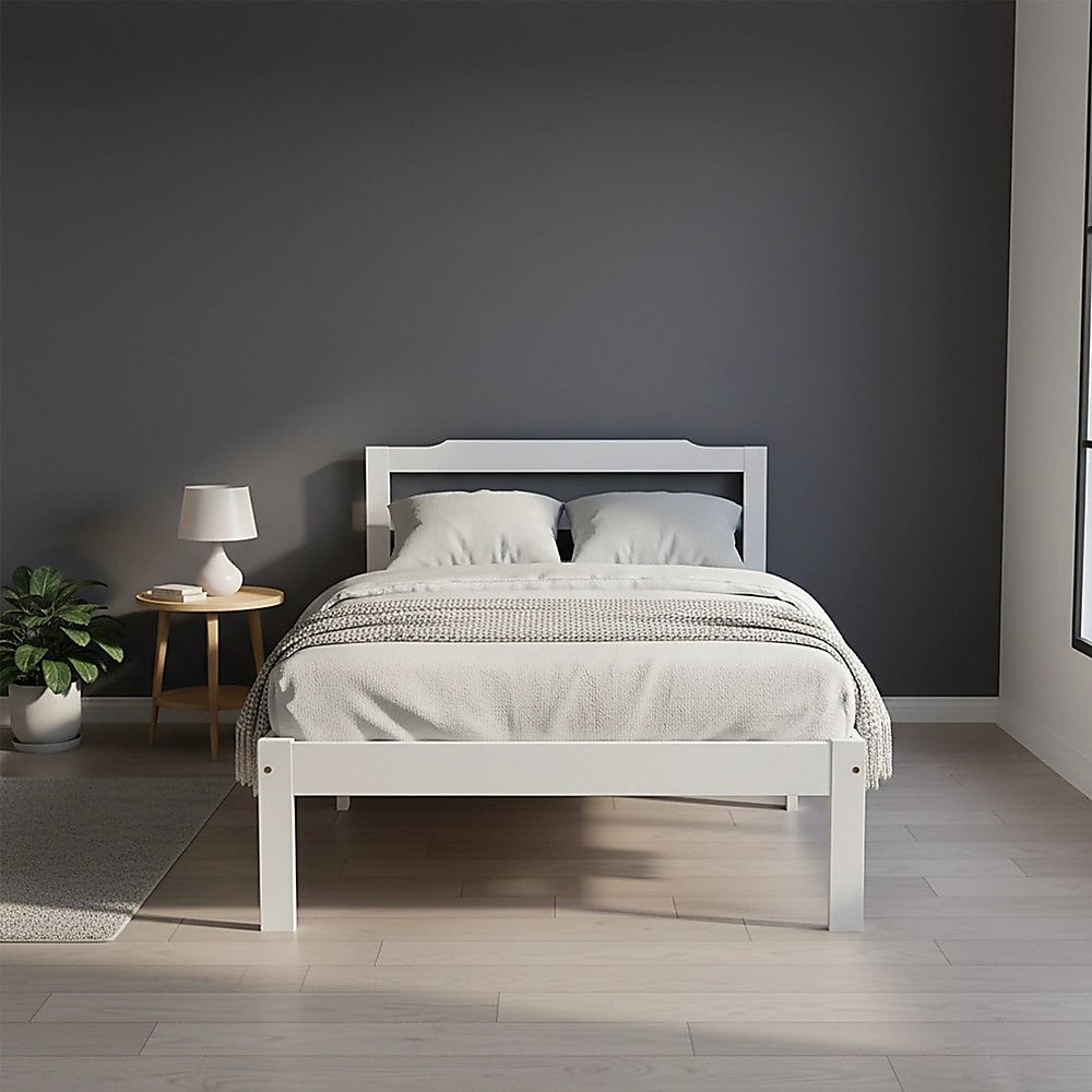 Vietri Single Bed Frame, Natural