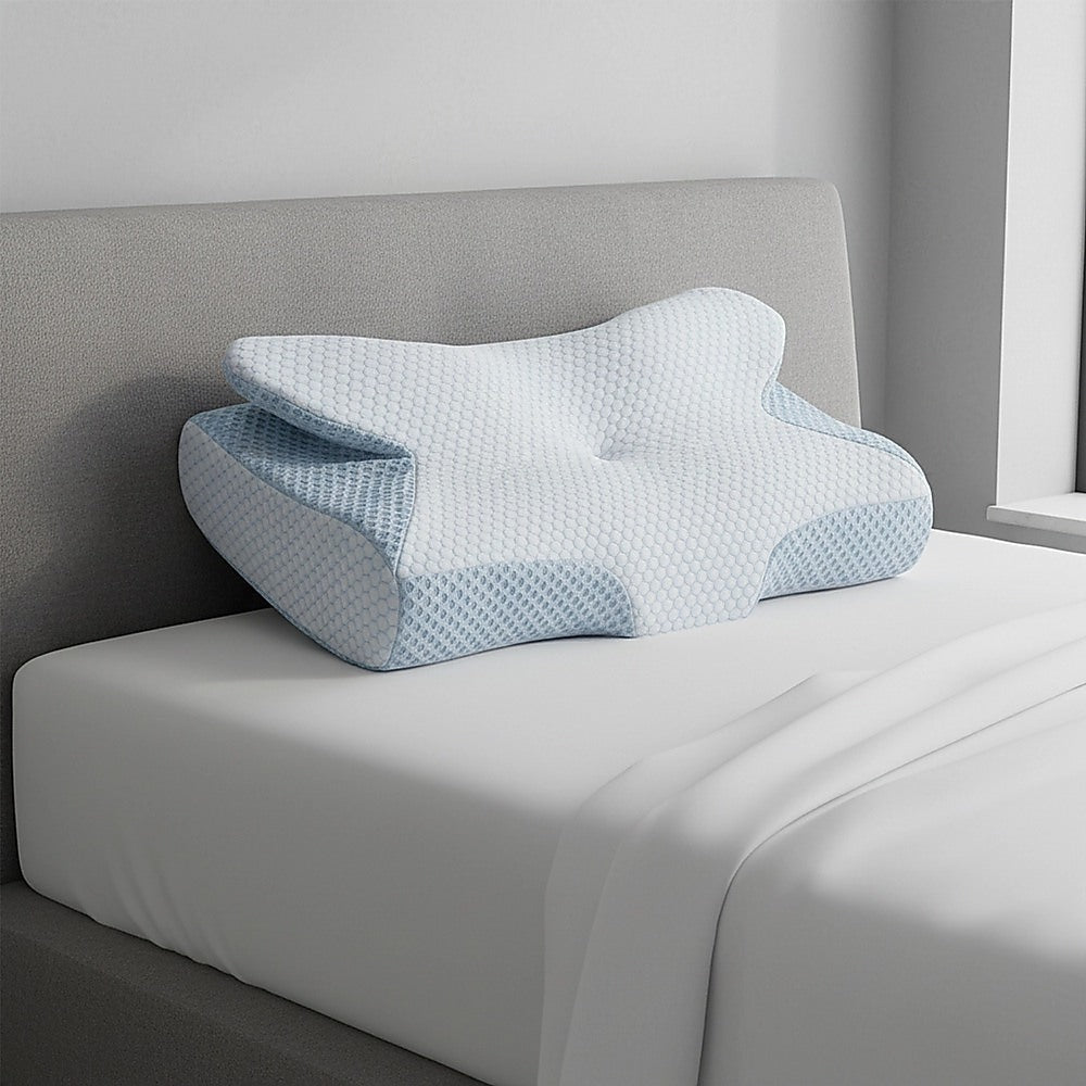 Soft Cervical Memory Foam Ergonomic Pillow — Neck Pain Relief, Spine Alignment — Allure Home Collections