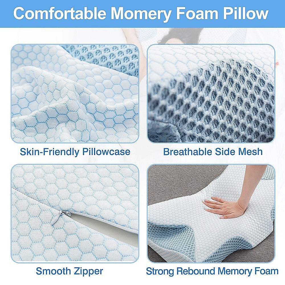 Orthopedic Cervical Ergonomic Memory Foam Neck Support Pillow — Allure Home Collections