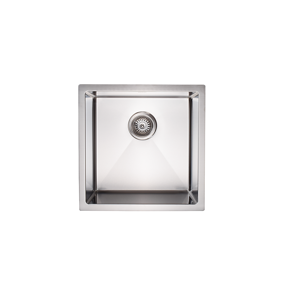 Handmade stainless steel kitchen and laundry sink 450x450mm