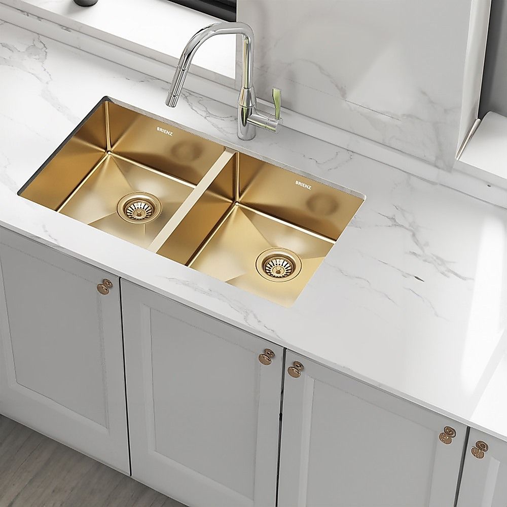 Handmade stainless steel kitchen and laundry sink 775x450mm