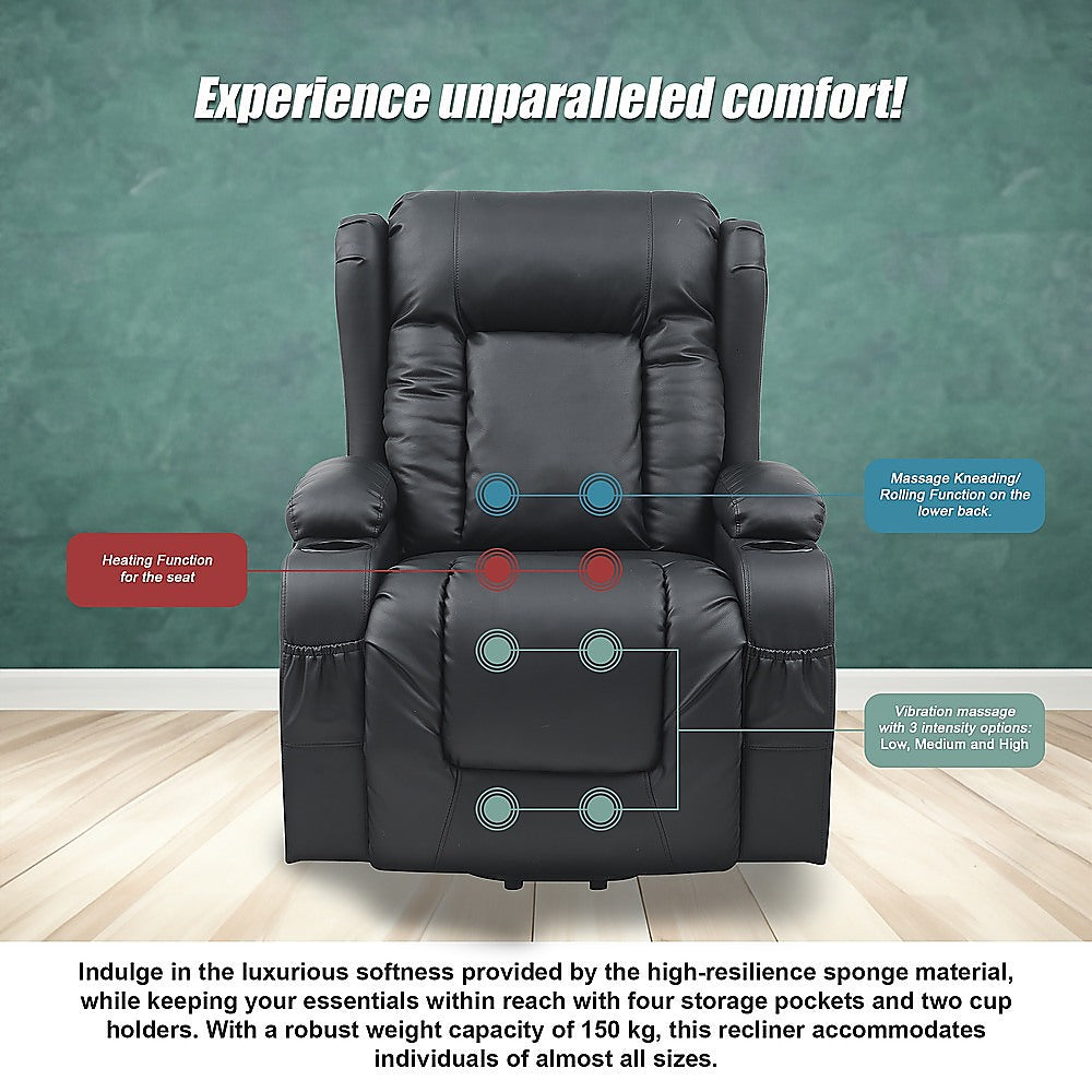 Daylesford Lift Massage Chair, Black
