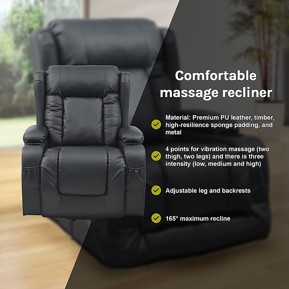 Daylesford Lift Massage Chair, Black