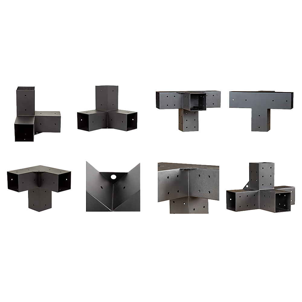 Hexagon head lag screws supplied for fastening the brackets to timber