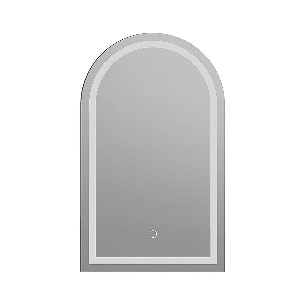 Arched LED Wall Mirror Bathroom Mirrors Makeup Anti-fog 600mm x 1000mm