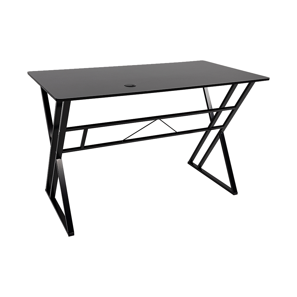 Lyneham black computer desk in a home office