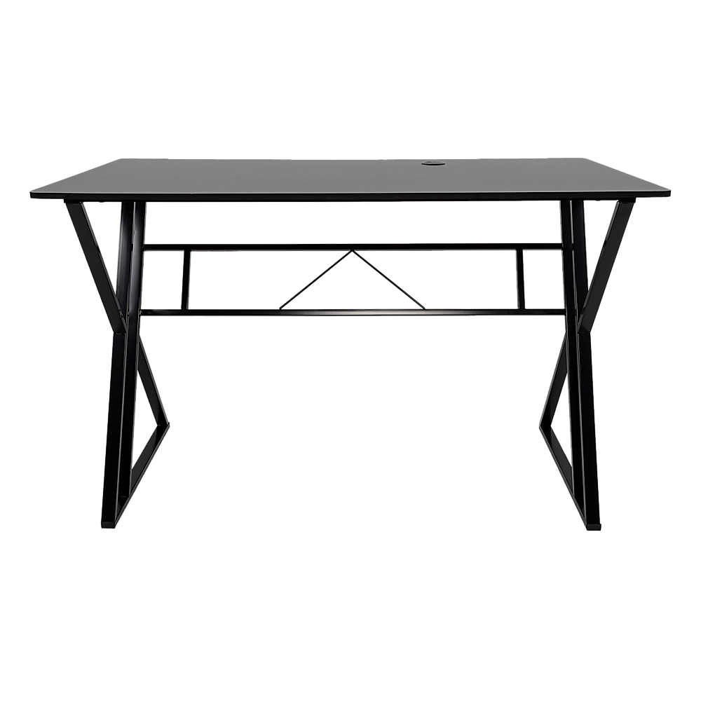 Lyneham black computer desk in a home office