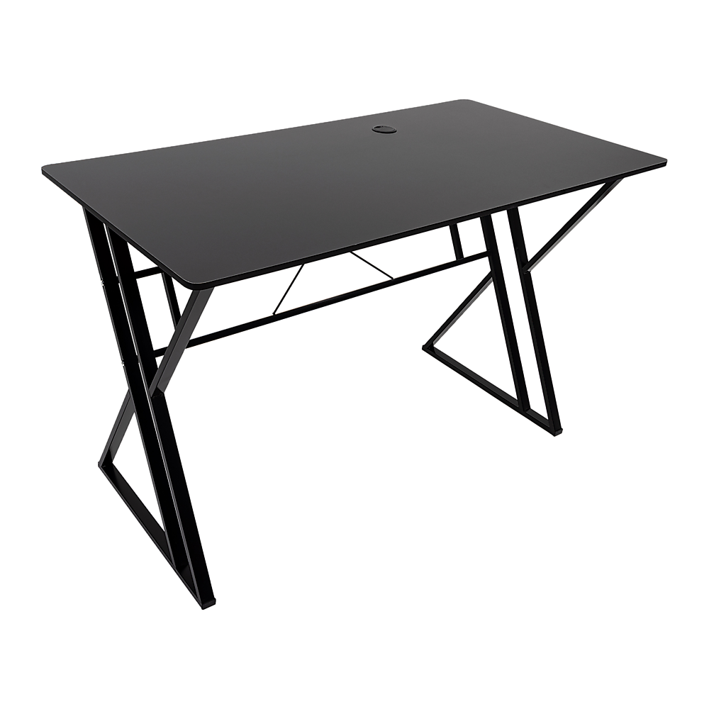 Lyneham black computer desk in a home office