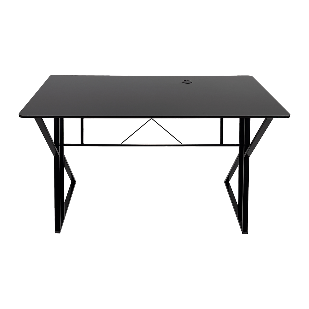 Lyneham black computer desk in a home office