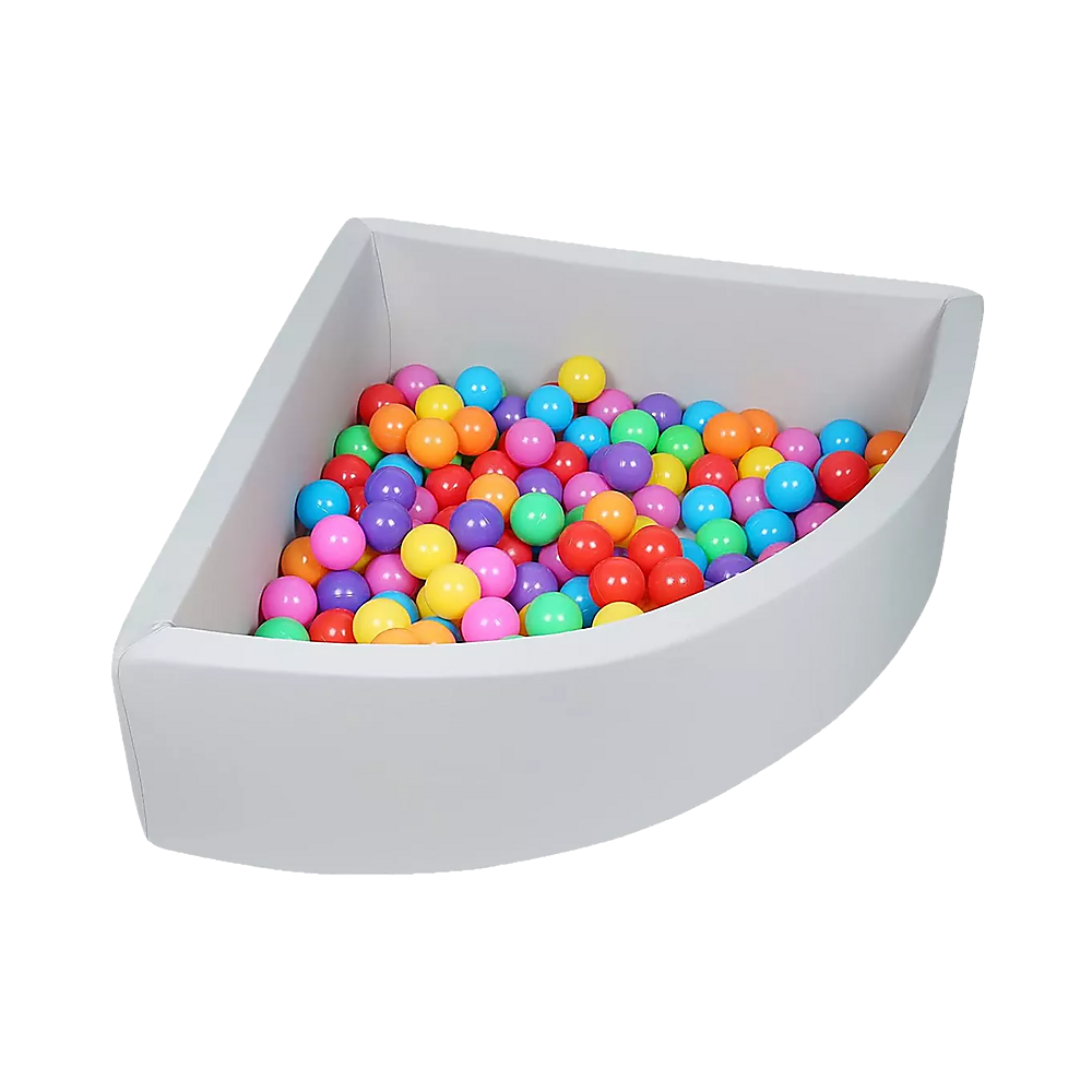 Soft velvet cover of corner ball pit playpen