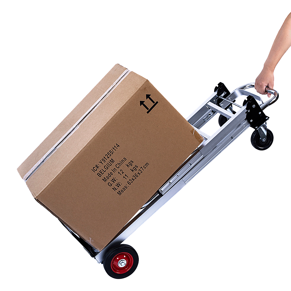 2 in 1 Folding Hand Truck Trolley 180kg Aluminium