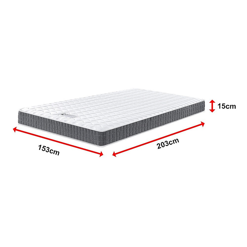 Medium firm innerspring mattress, 15cm queen