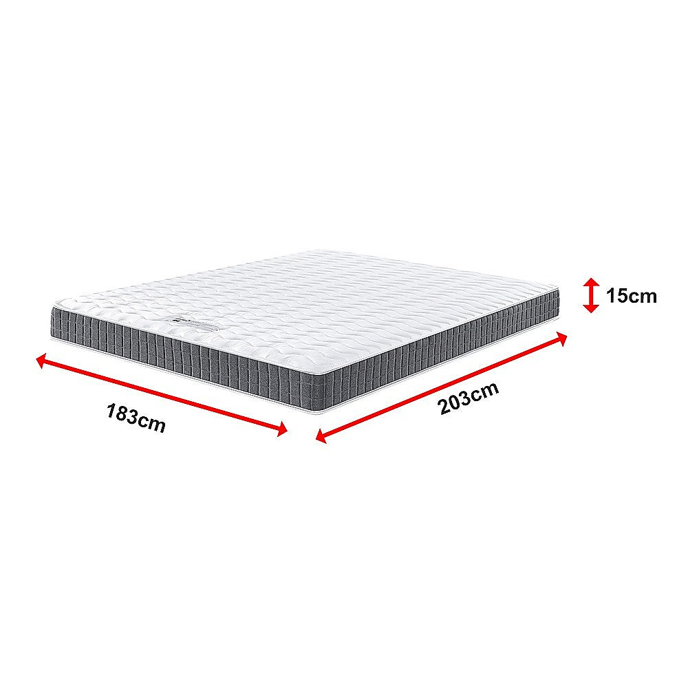 Medium firm innerspring mattress, 15cm king