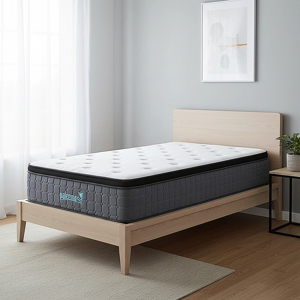 Euro top pocket spring mattress, 33cm single
