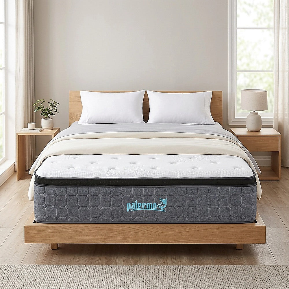 Euro top pocket spring mattress, 33cm queen