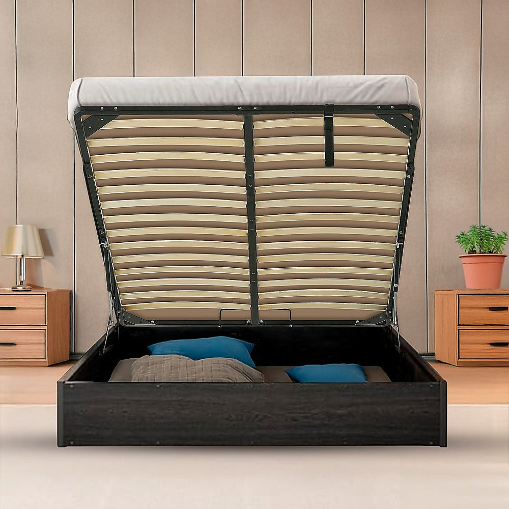 Queen gas lift bed mechanism with frame — storage platform and sofa bed kit — Allure Home Collections