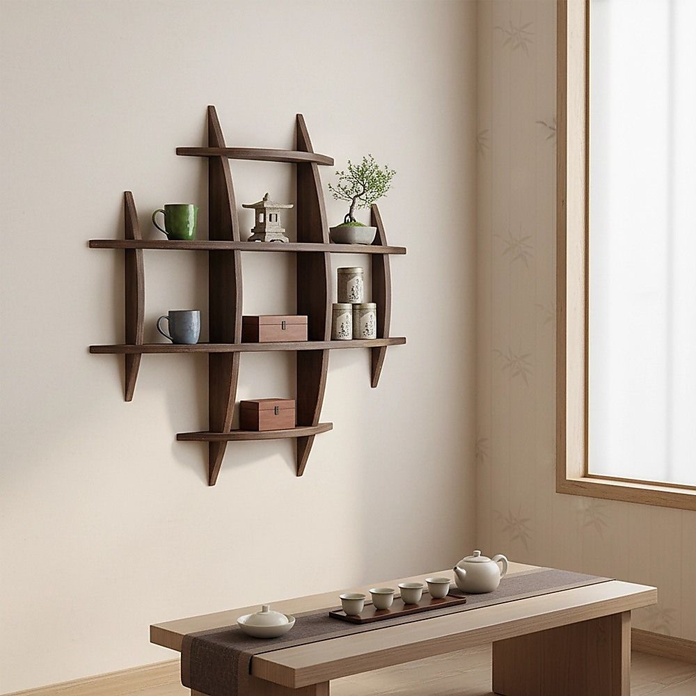 Gilberton Wall Mounted Display Shelf, Natural