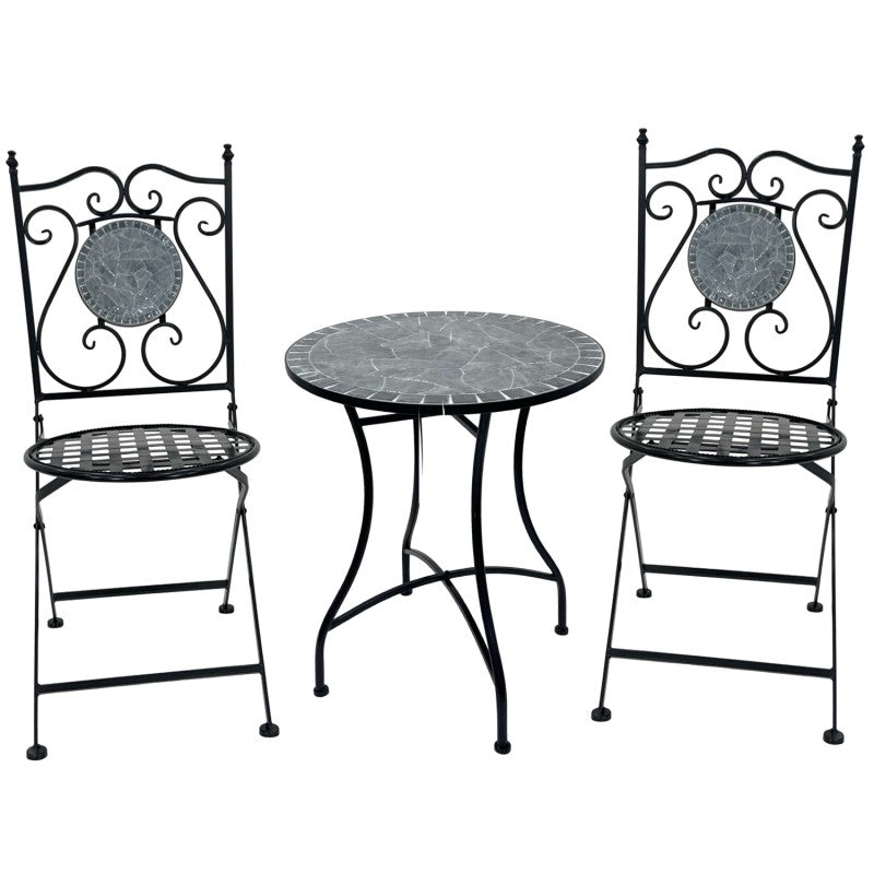 Victoria Point 3 Piece Mosaic Outdoor Dining Set