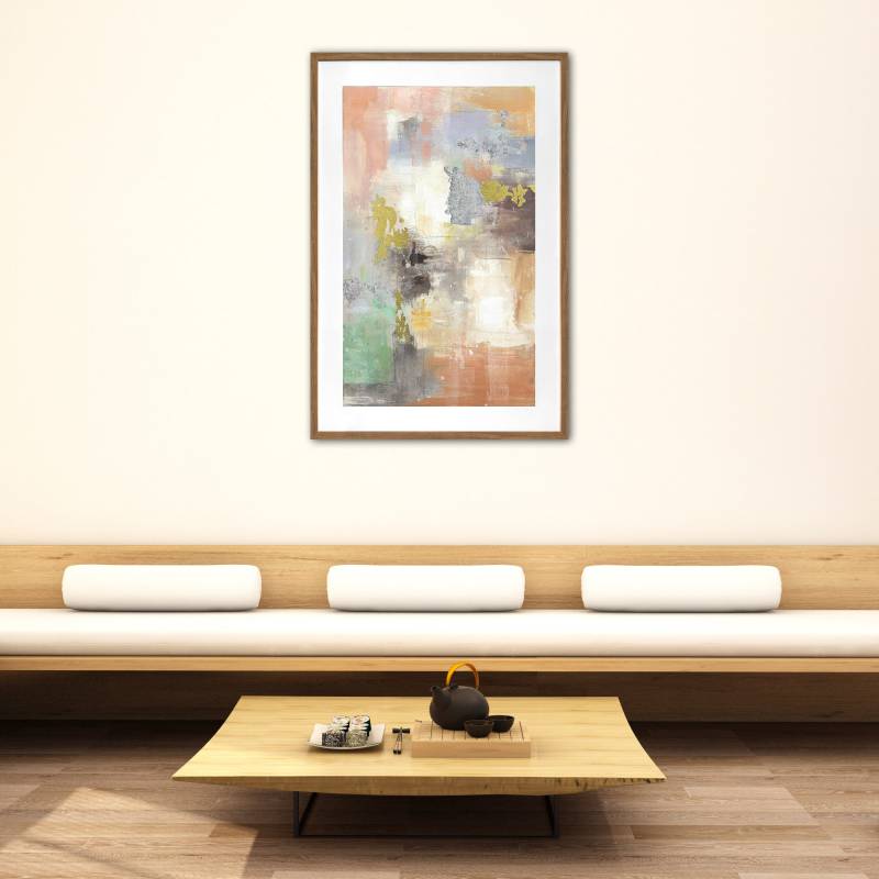 Trouville Abstract Framed Print, 80 x 120cm