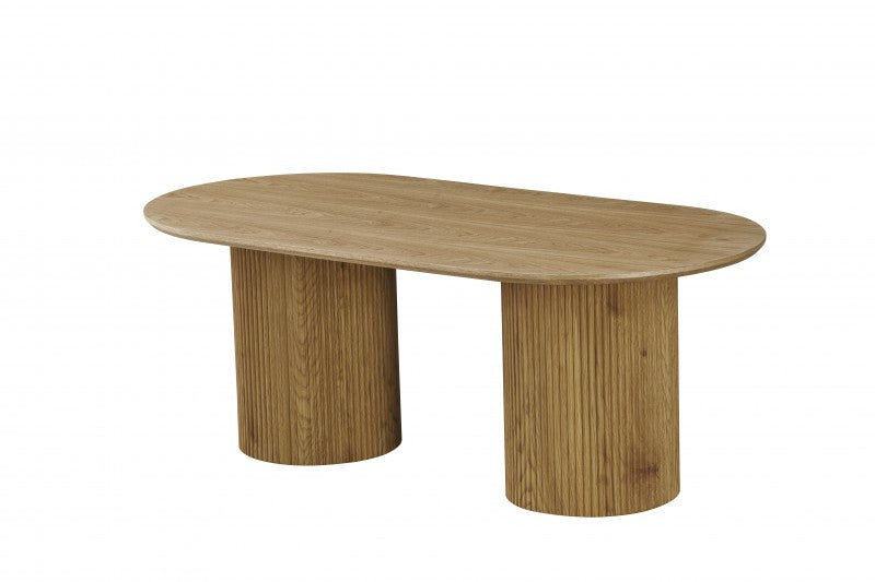 Humevale oak MDF coffee table in a modern living room