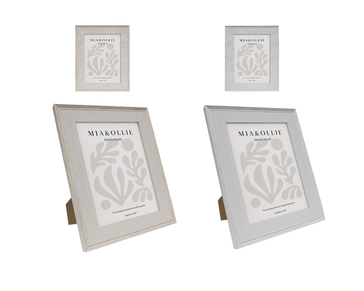 Bella Decorative Photo Frame Set of 2 — Wood with Glass Front, Vintage Character — Allure Home Collections