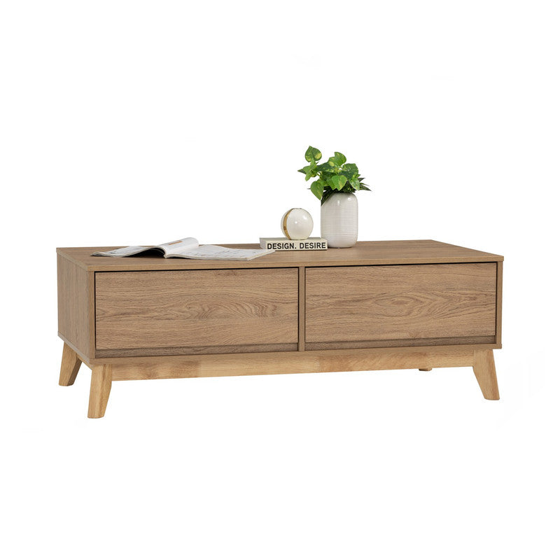 Hirado Solid Wood Coffee Table — Low Profile Modern Centrepiece — Allure Home Collections