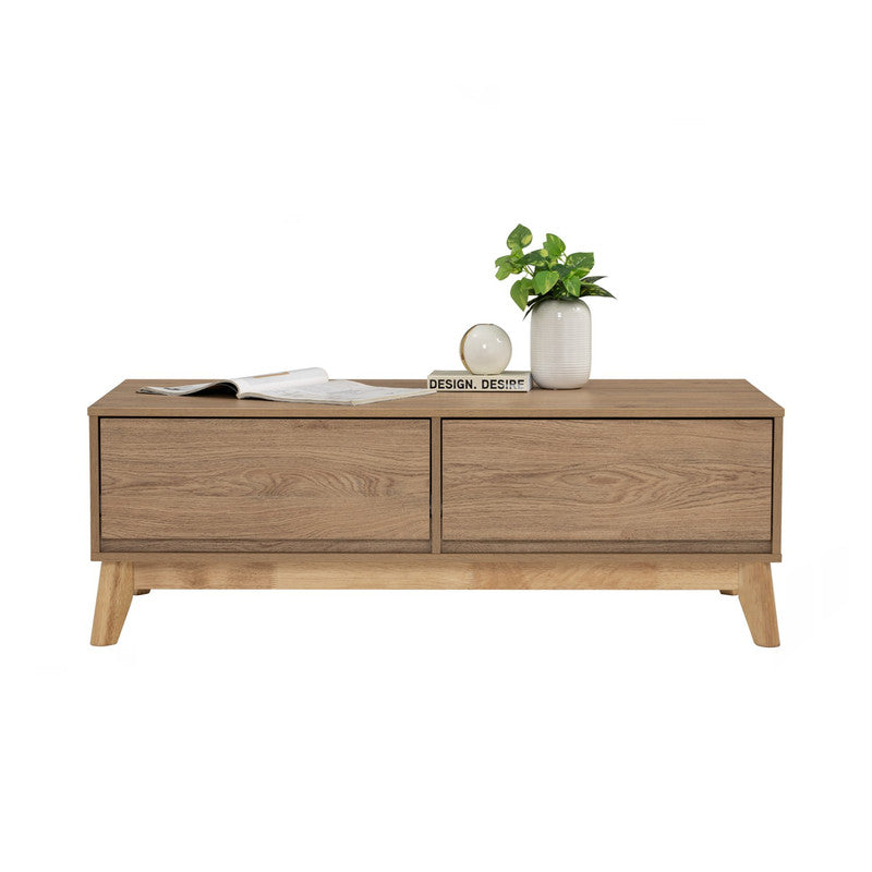 Hirado Solid Wood Coffee Table — Low Profile Modern Centrepiece — Allure Home Collections