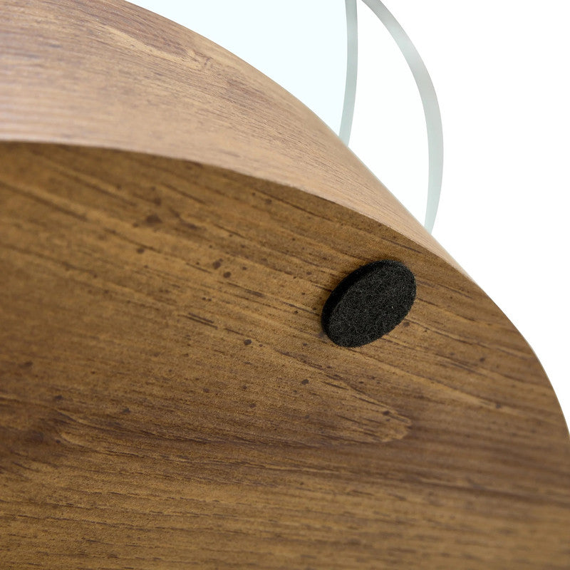 Strathewen Round Coffee Table, Glass and Timber