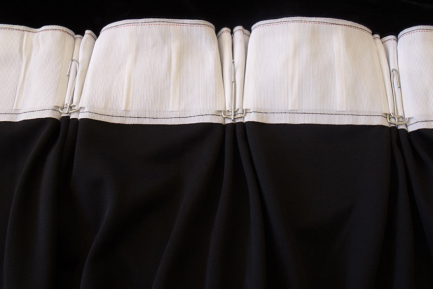 Black Velvet Curtains with Blockout Lining — Pair 620 x 270cm with 4m Blockout — Allure Home Collections