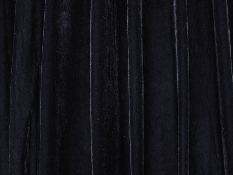 Luxurious Thick 4-Way Stretch Velvet Blockout Curtains — Black Pair 580 x 270cm — Allure Home Collections