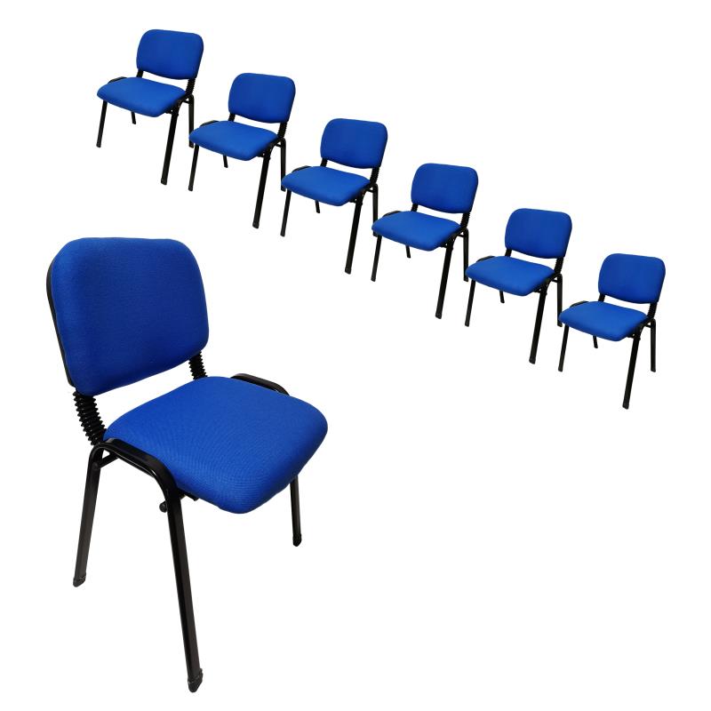 Waroona blue stackable visitor chair for conference rooms
