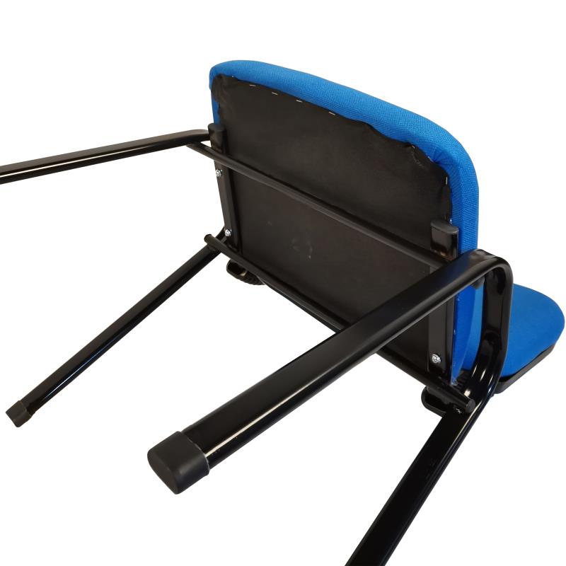 Waroona blue stackable visitor chair for conference rooms